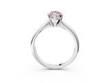 White gold Fancy Pink Marquise  Cut Solitaire Ring with Four-Prong Setting on a Classic Band_84