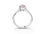 White gold Fancy Pink Marquise Cut Solitaire Tension Set Diamond Ring with Split Shank Band_27