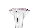 White gold Fancy Pink Marquise Cut Solitaire Tension Set Diamond Ring with Split Shank Band_29