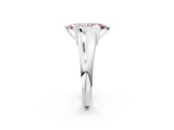 White gold Fancy Pink Marquise Cut Solitaire Tension Set Diamond Ring with Split Shank Band_34