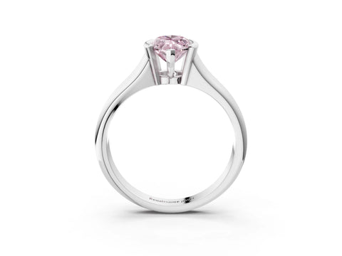 White gold Fancy Pink Marquise Cut Solitaire Tension Set Diamond Ring with Split Shank Band_35