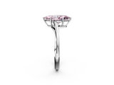 White gold Fancy Pink Marquise  Cut Solitaire Twist Band Ring with Four-Prong Setting_25