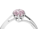 White gold Fancy Pink Marquise  Cut Solitaire Twist Band Ring with Four-Prong Setting_27