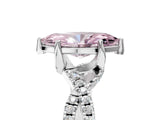 White gold Fancy Pink Marquise Cut Solitaire Twist Pave Diamond Engagement Ring with Prong Setting_17