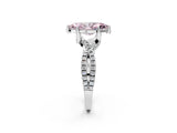 White gold Fancy Pink Marquise Cut Solitaire Twist Pave Diamond Engagement Ring with Prong Setting_2