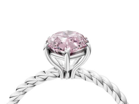 White gold Fancy Pink Marquise Cut Solitaire Twisted Band 4-Prong Ring_28