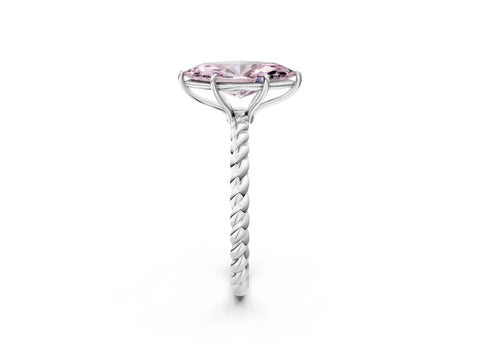 White gold Fancy Pink Marquise Cut Solitaire Twisted Band 4-Prong Ring_32
