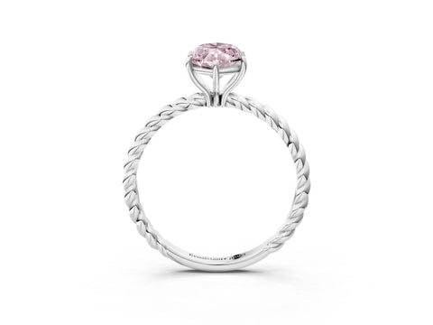 White gold Fancy Pink Marquise Cut Solitaire Twisted Band 4-Prong Ring_33