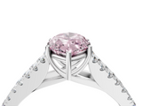 White gold Fancy Pink Marquise  Cut Split Shank Pave Diamond Engagement Ring with Four-Prong Setting_28