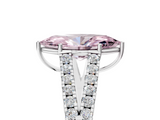 White gold Fancy Pink Marquise  Cut Split Shank Pave Diamond Engagement Ring with Four-Prong Setting_29