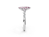 White gold Fancy Pink Marquise  Diamond Cluster Prong-Set Solitaire Ring_64