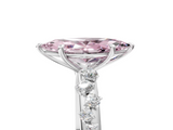 White gold Fancy Pink Marquise  Diamond Cluster Prong-Set Solitaire Ring_68