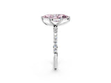 White gold Fancy Pink Marquise  Diamond Pavé Band with Six-Prong Setting_50