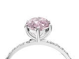 White gold Fancy Pink Marquise  Diamond Pavé Band with Six-Prong Setting_52