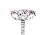 White gold Fancy Pink Marquise  Diamond Pavé Band with Six-Prong Setting_53