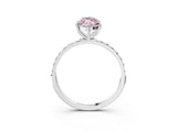 White gold Fancy Pink Marquise  Diamond Pavé Band with Six-Prong Setting_54