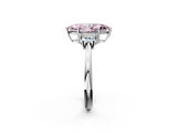 White gold Fancy Pink Marquise  Diamond Three-Stone Ring with Trapezoid Side Stones and Prong Setting_19