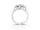 White gold Fancy Pink Marquise  Halo Diamond Engagement Ring with Split Shank and Four-Prong Setting_70