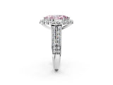 White gold Fancy Pink Marquise  Halo Diamond Engagement Ring with Split Shank and Prong Setting_72