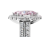 White gold Fancy Pink Marquise  Halo Diamond Engagement Ring with Split Shank and Prong Setting_75