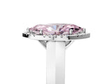 White gold Fancy Pink Marquise  Halo Diamond Ring with Cathedral Band and Four-Prong Setting_54