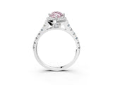 White gold Fancy Pink Marquise  Halo Pavé Diamond Engagement Ring with Four-Prong Setting_29