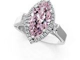 White gold Fancy Pink Marquise  Halo Pave Split Shank Prong Setting Ring_27