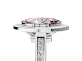 White gold Fancy Pink Marquise  Halo Solitaire Diamond Ring with Pave Band and Bezel Setting_53