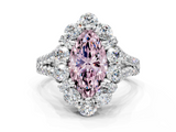 White gold Fancy Pink Marquise  Halo Split Shank Diamond Engagement Ring with Pave Band and Four-Prong Setting_54