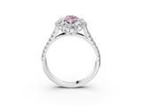 White gold Fancy Pink Marquise  Halo Split Shank Diamond Engagement Ring with Pave Band and Four-Prong Setting_56