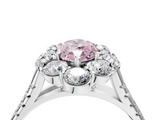 White gold Fancy Pink Marquise  Halo Split Shank Diamond Engagement Ring with Pave Band and Four-Prong Setting_58
