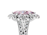 White gold Fancy Pink Marquise  Halo Split Shank Diamond Engagement Ring with Pave Band and Four-Prong Setting_59