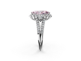 White gold Fancy Pink Marquise  Halo Split Shank Diamond Engagement Ring with Prong Setting_22