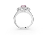 White gold Fancy Pink Marquise  Halo Split Shank Diamond Engagement Ring with Prong Setting_23