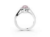 White gold Fancy Pink Marquise  Halo Split Shank Diamond Ring with Four-Prong Setting_35