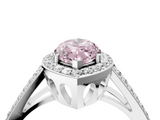 White gold Fancy Pink Marquise  Halo Split Shank Diamond Ring with Four-Prong Setting_36