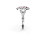 White gold Fancy Pink Marquise  Halo Split Shank Diamond Ring with Prong Setting_21