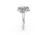 White gold Fancy Pink Marquise  Halo Split Shank Pave Diamond Ring with Petal Prong Setting_34