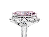 White gold Fancy Pink Marquise  Halo Split Shank Pave Diamond Ring with Petal Prong Setting_37