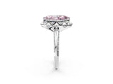 White gold Fancy Pink Marquise  Halo Split Shank Pave Diamond Ring with Petal Prong Setting_46