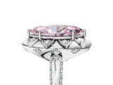 White gold Fancy Pink Marquise  Halo Split Shank Pave Diamond Ring with Petal Prong Setting_49