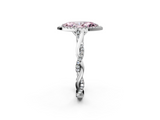 White gold Fancy Pink Marquise  Halo Twist Band Solitaire Ring_22