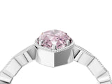 White gold Fancy Pink Marquise  Milgrain Marquise Diamond Twist Band Ring_66