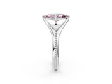 White gold Fancy Pink Marquise  Solitaire Beaded Band Six-Prong Setting_19