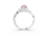 White gold Fancy Pink Marquise  Solitaire Celtic Knot Engagement Ring with Four-Prong Setting_40