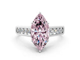 White gold Fancy Pink Marquise  Solitaire Channel-Set Diamond Engagement Ring with Four-Prong Setting_32