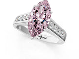 White gold Fancy Pink Marquise  Solitaire Channel-Set Diamond Engagement Ring with Four-Prong Setting_33