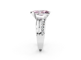 White gold Fancy Pink Marquise  Solitaire Channel-Set Split Shank Ring with Tension Prong Setting_5