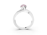 White gold Fancy Pink Marquise  Solitaire Channel-Set Split Shank Ring with Tension Prong Setting_6