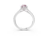 White gold Fancy Pink Marquise  Solitaire Diamond Engagement Ring with Pave Band and Six-Prong Setting_23